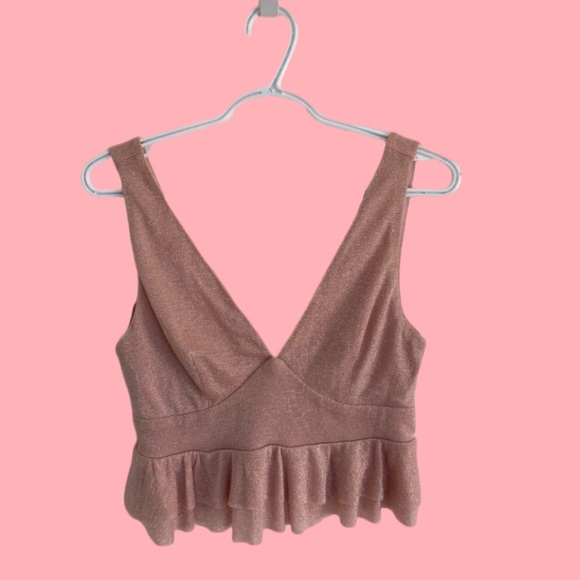 Pink Deep V Tank - Picture 1 of 4